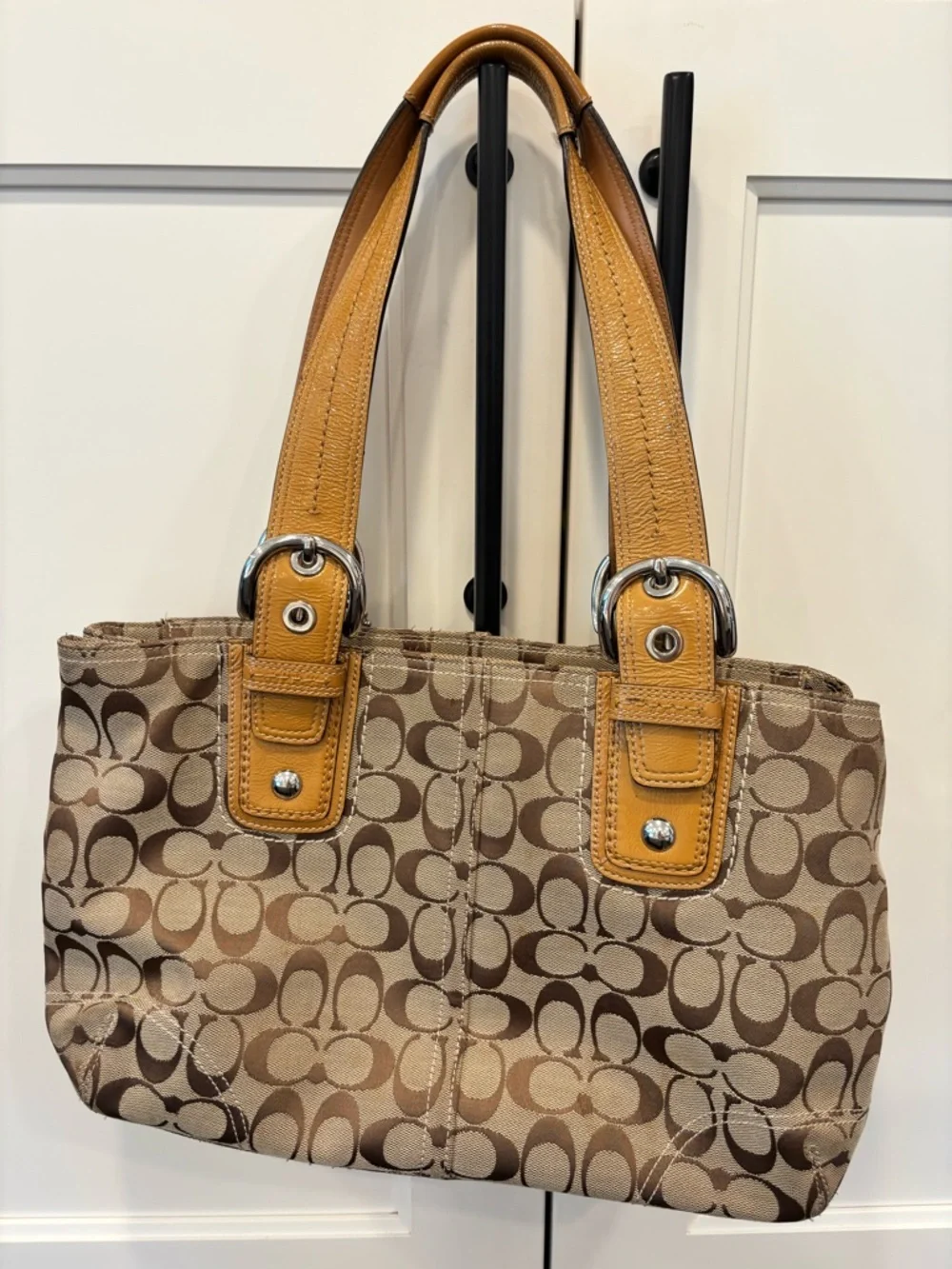 Coach SOHO Signature Jacquard Satchel - Picture 7 of 13